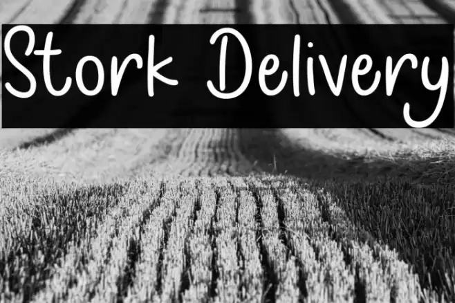 Stork Delivery Font examples