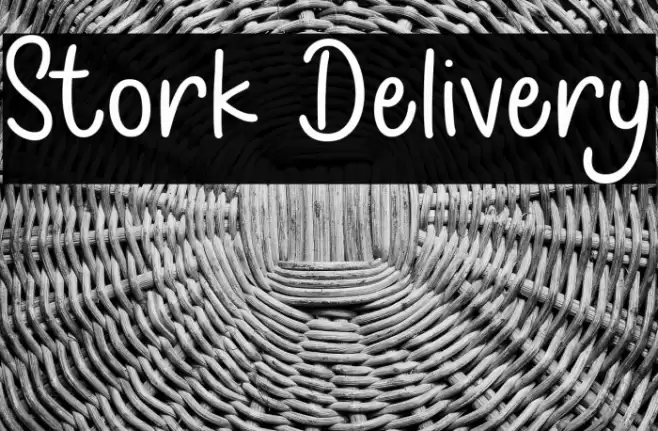 Stork Delivery Font examples