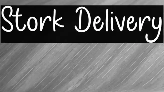 Stork Delivery Font examples