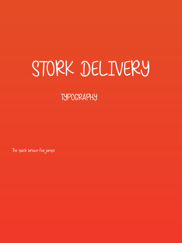 Stork Delivery Poster