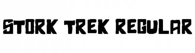 Stork Trek Regular  Frei Schriftart Herunterladen