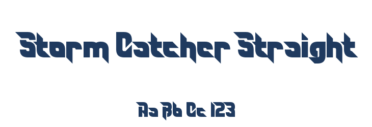 Storm Catcher Straight Font Preview