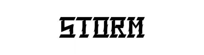 Storm  Frei Schriftart Herunterladen
