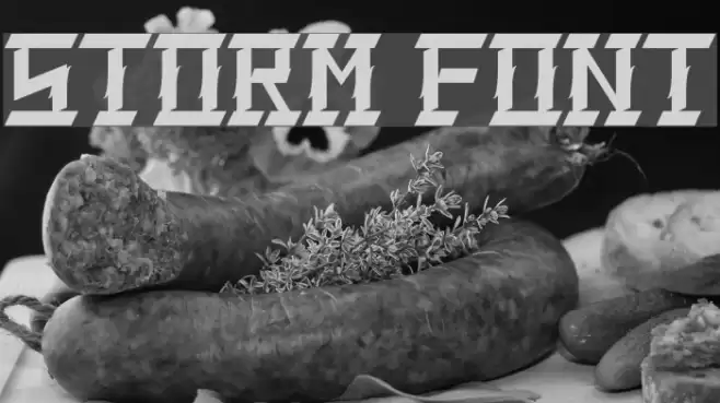 Storm Font examples