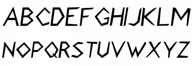 Stormblade Oblique Шрифта ВЕРХНИЙ