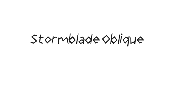 Stormblade Oblique Logo