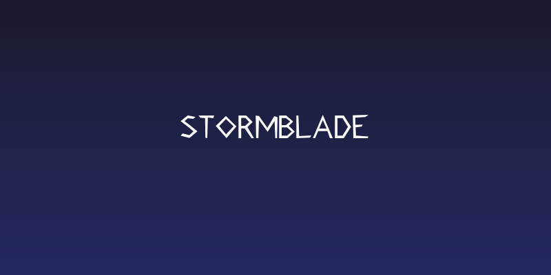 Stormblade Social Header