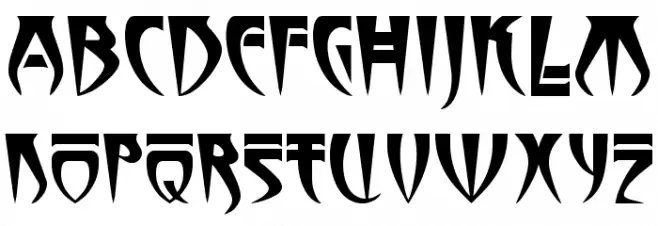 Stormbringer Schriftart Groß