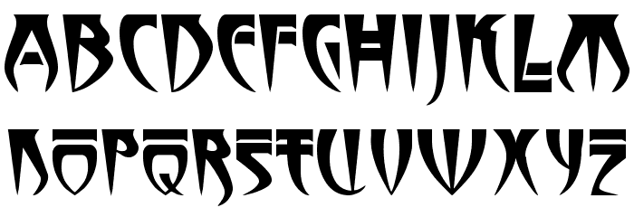 Stormbringer Font LOWERCASE