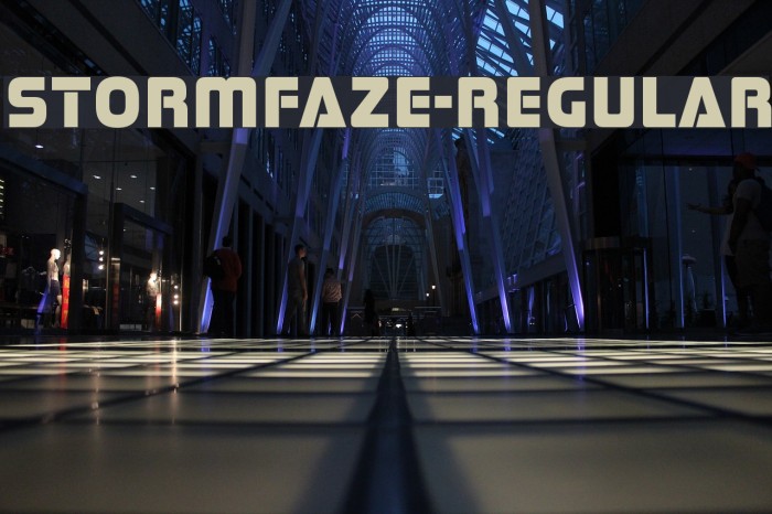 Stormfaze-Regular Font examples