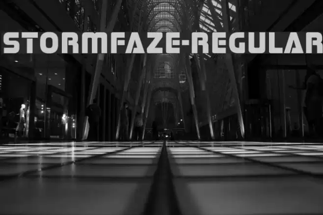 Stormfaze-Regular Font examples