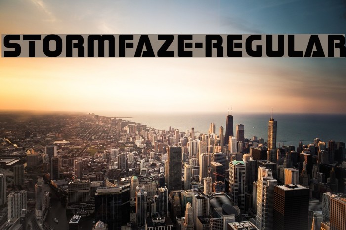 Stormfaze-Regular Font examples