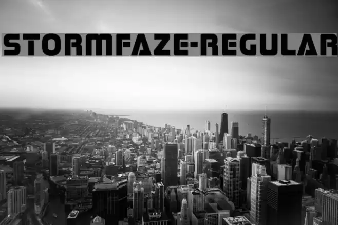 Stormfaze-Regular Font examples