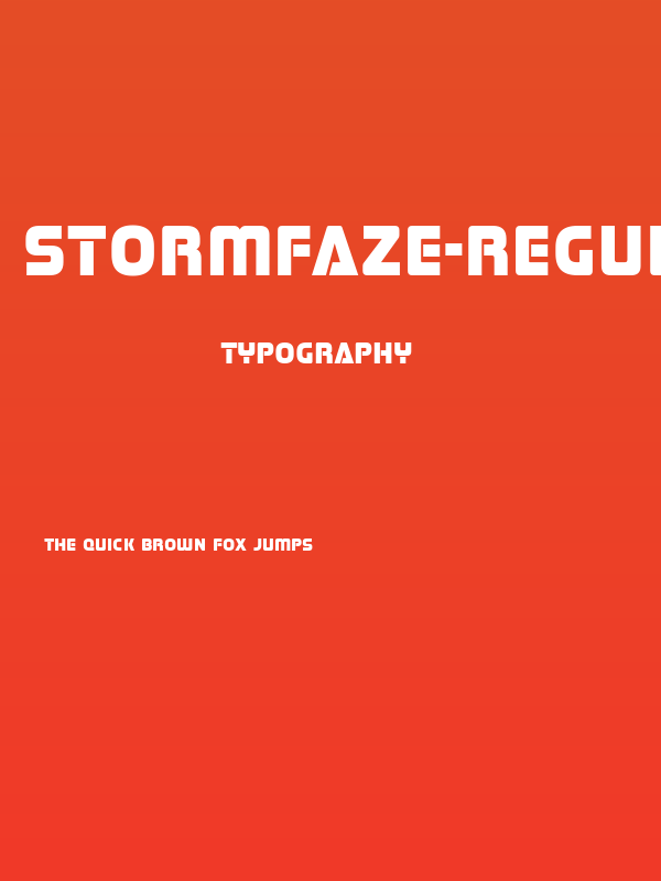 Stormfaze-Regular Poster