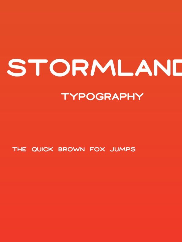 Stormland PERSONAL USE ONLY Bold Poster