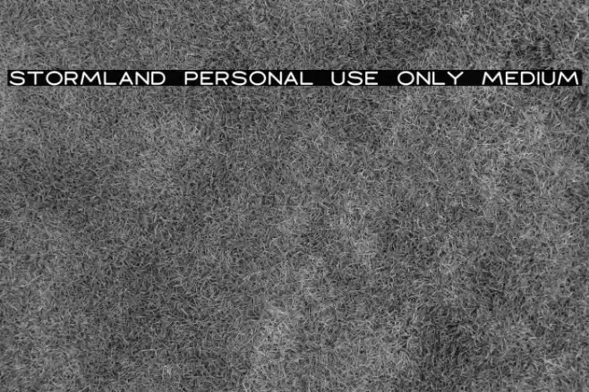 Stormland PERSONAL USE ONLY Medium Font examples