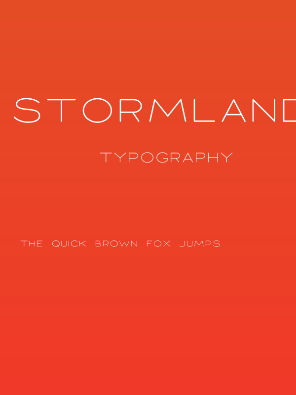 Stormland PERSONAL USE ONLY Thin Poster