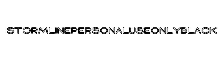 Stormline PERSONAL USE ONLY Black  Free Fonts Download