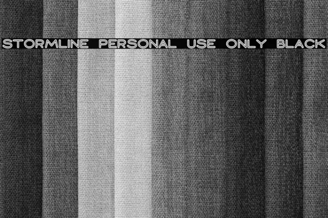 Stormline PERSONAL USE ONLY Black Font examples