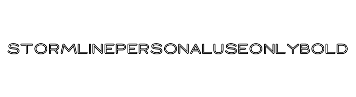 Stormline PERSONAL USE ONLY Bold  Frei Schriftart Herunterladen