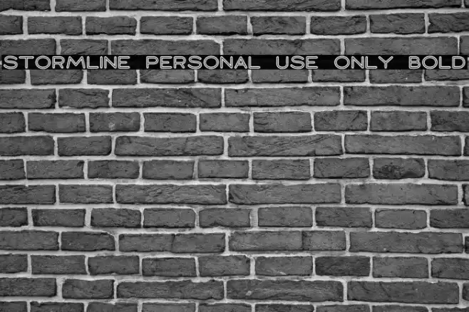 Stormline PERSONAL USE ONLY Bold Font examples
