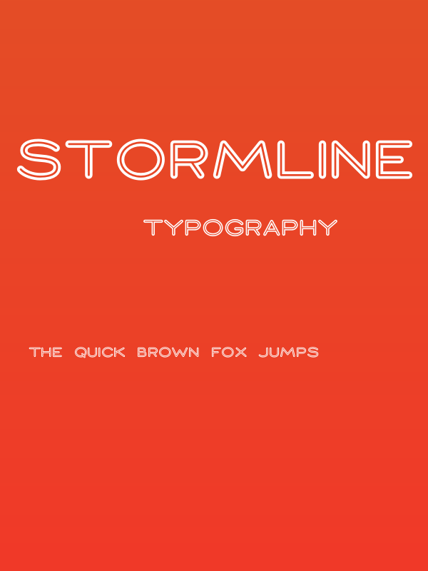 Stormline PERSONAL USE ONLY Bold Poster