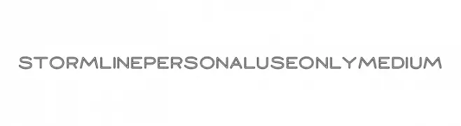 Stormline PERSONAL USE ONLY Medium  Fuentes Gratis Descargar