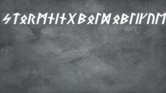 Stormning Bold Oblique Font examples