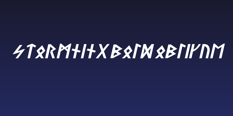 Stormning Bold Oblique Social Header