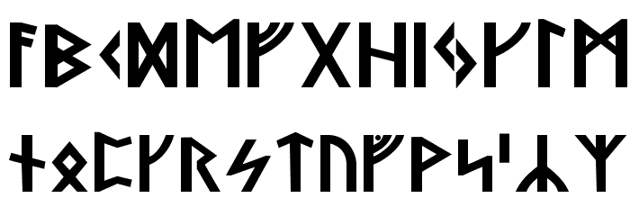 Stormning Bold Font LOWERCASE
