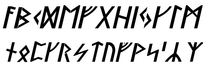 Stormning Light Oblique Font LOWERCASE