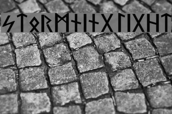 Stormning Light Font examples