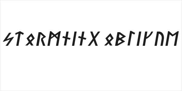 Stormning Oblique Logo