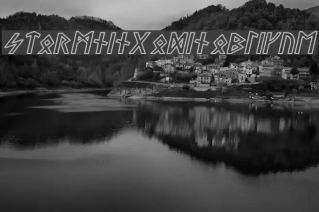 Stormning Odin Oblique Font examples