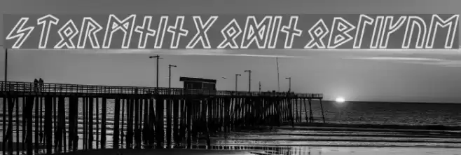 Stormning Odin Oblique Font examples