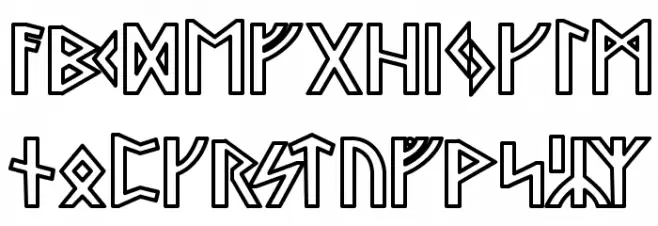 Stormning Odin फ़ॉन्ट लोअरकेस