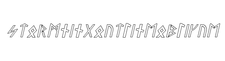 Stormning Outline Oblique  Free Fonts Download