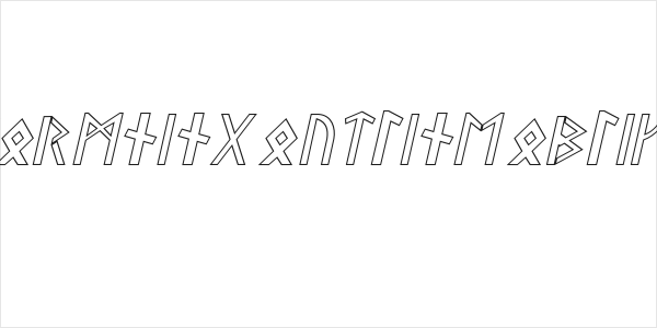 Stormning Outline Oblique Logo