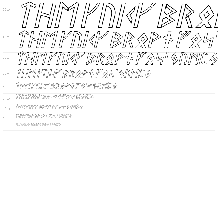 Stormning Outline Oblique Waterfall