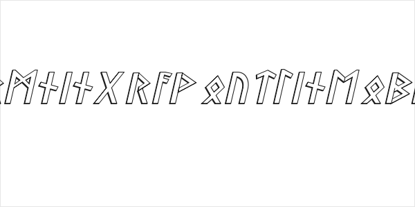 Stormning Raw Outline Oblique Logo