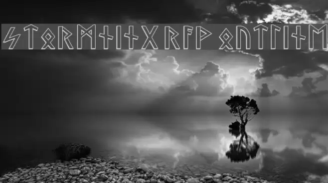 Stormning Raw Outline Font examples