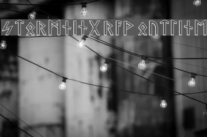 Stormning Raw Outline Font examples