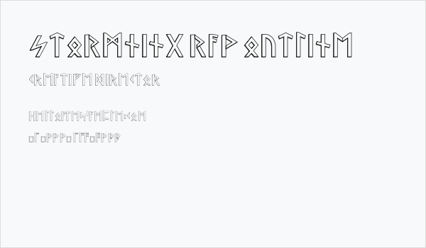 Stormning Raw Outline Business Card