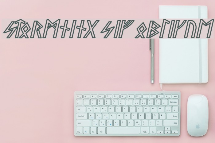 Stormning Sif Oblique Font examples