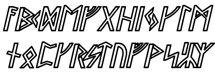 Stormning Sif Oblique Font LOWERCASE