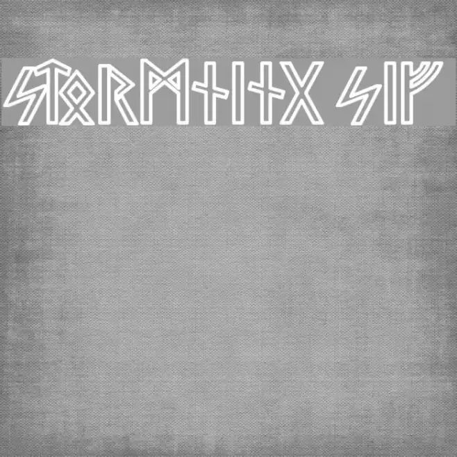 Stormning Sif Font examples