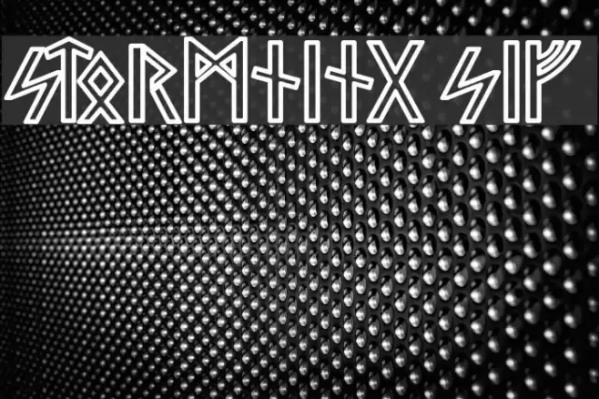 Stormning Sif Font examples