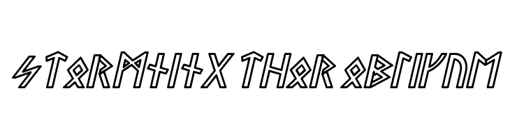 Stormning Thor Oblique  Free Fonts Download