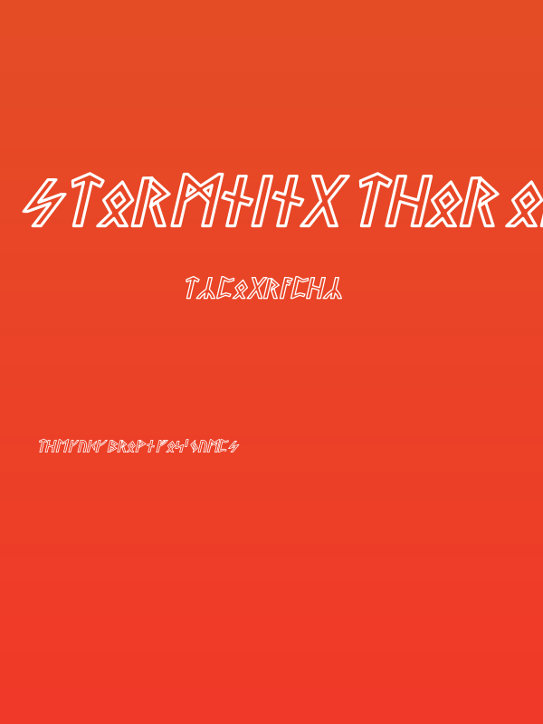 Stormning Thor Oblique Poster