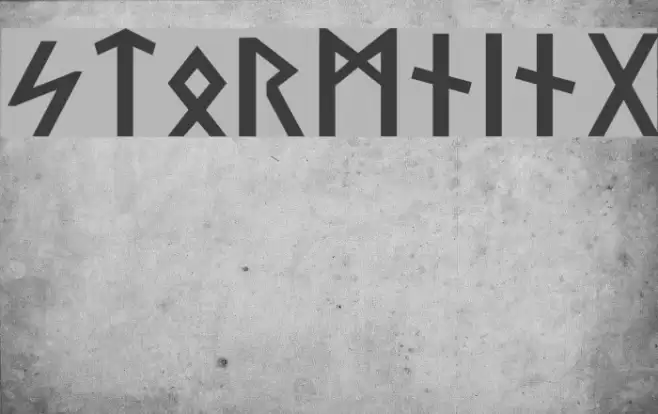 Stormning Font examples